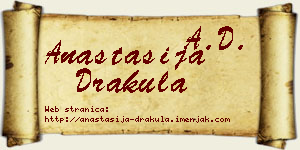 Anastasija Drakula vizit kartica